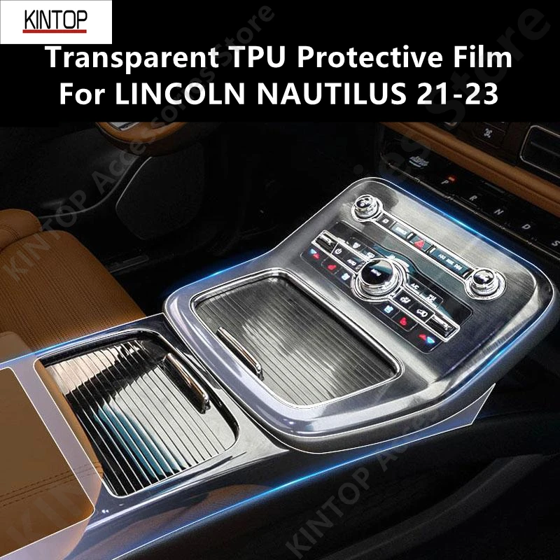 

For LINCOLN NAUTILUS 21-23 Car Interior Center Console Transparent TPU Protective Film Anti-scratch Repair Accessories Refit