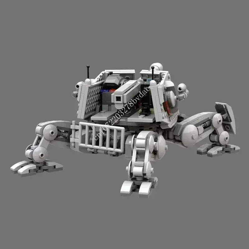 MOC – bataille spatiale tout-Terrain, Support d'artillerie, modèle de tourelle de marche, puzzle personnalisé, bricolage, jouets d'assemblage créatifs, cadeau, 644 pièces