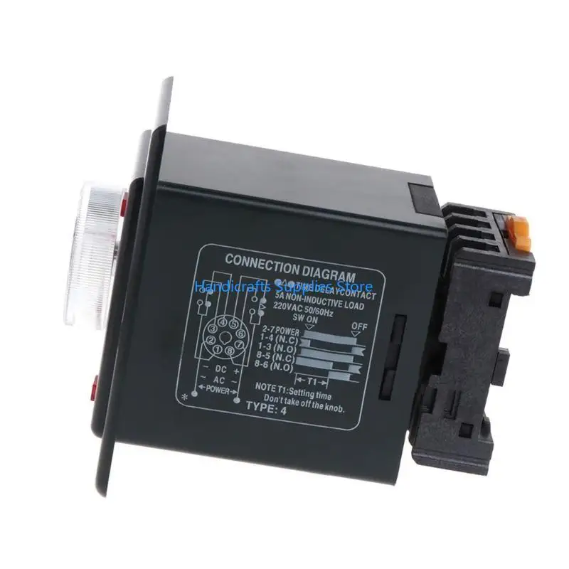 R1WA 0-60 seconds/minutes Power On Delay Timer for Time for w socket base AC 22