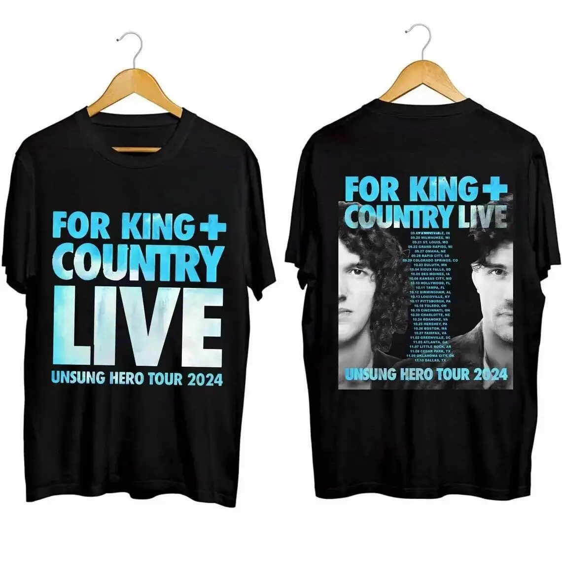 For King +Country Unsung Hero Tour 2024 Shirt, For King & Country Band Fan Shirt