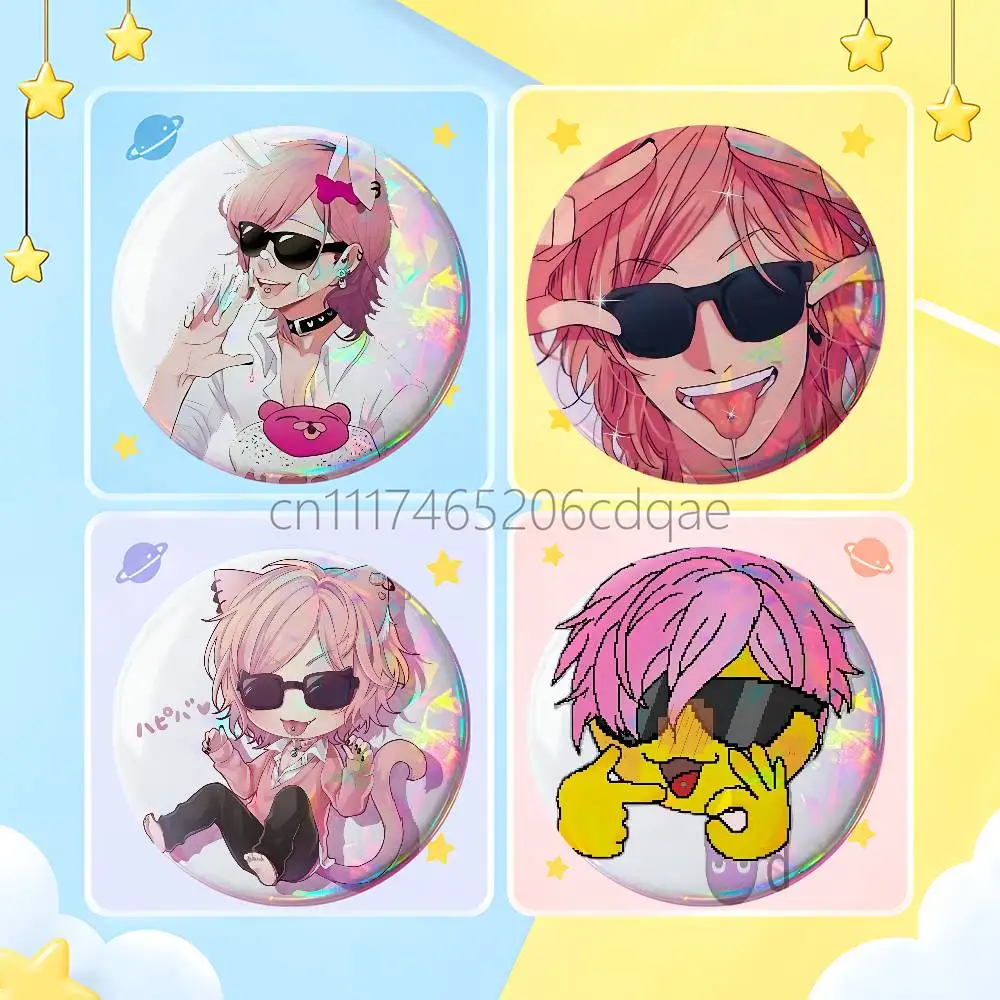 FOR Yuri Yarichin Club Cartoon Enamel Pins Anime Game Character Brooches for Backpack Accessories Snap-in Badges