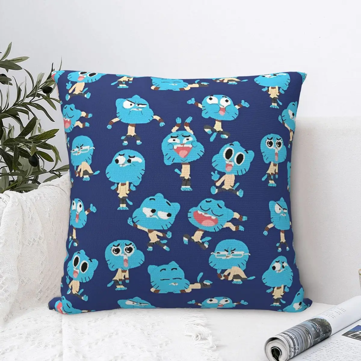 Gumballs Pixel Art Pattern Pillow Cases Comedy  Cushion Covers Awesome Zipper Decor Pillowcover for Home 18