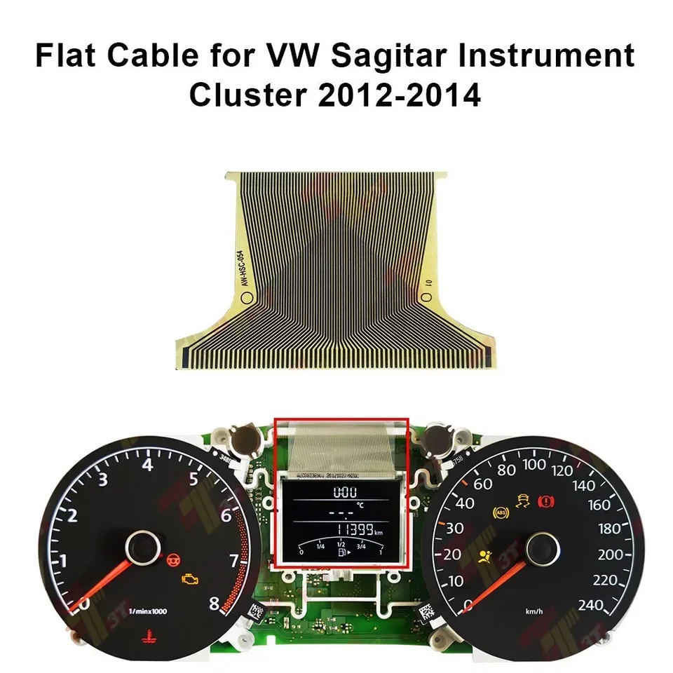 Flat Cable for VW Sagitar Instrument Cluster Display Pixel Missing Repair