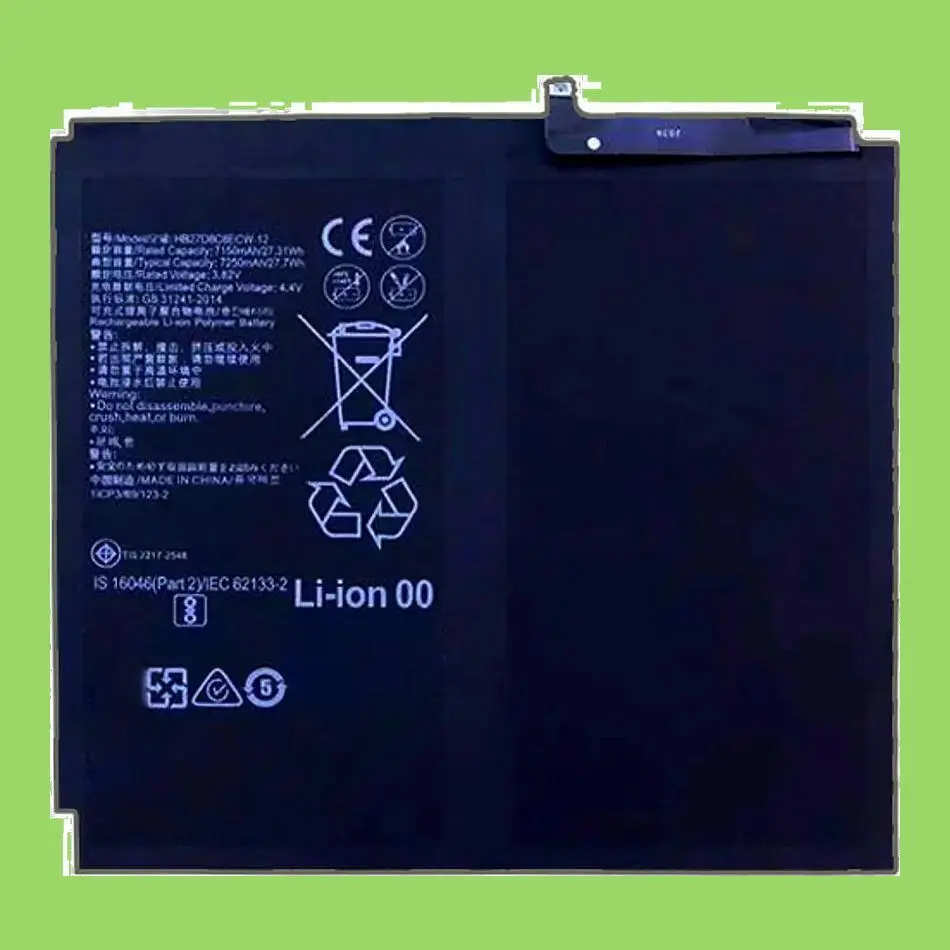 

High-Capacity HB28D8C8ECW-12 Tablet Battery For Huawei Matepad 10.4 BAH3-W59 W09 AL00