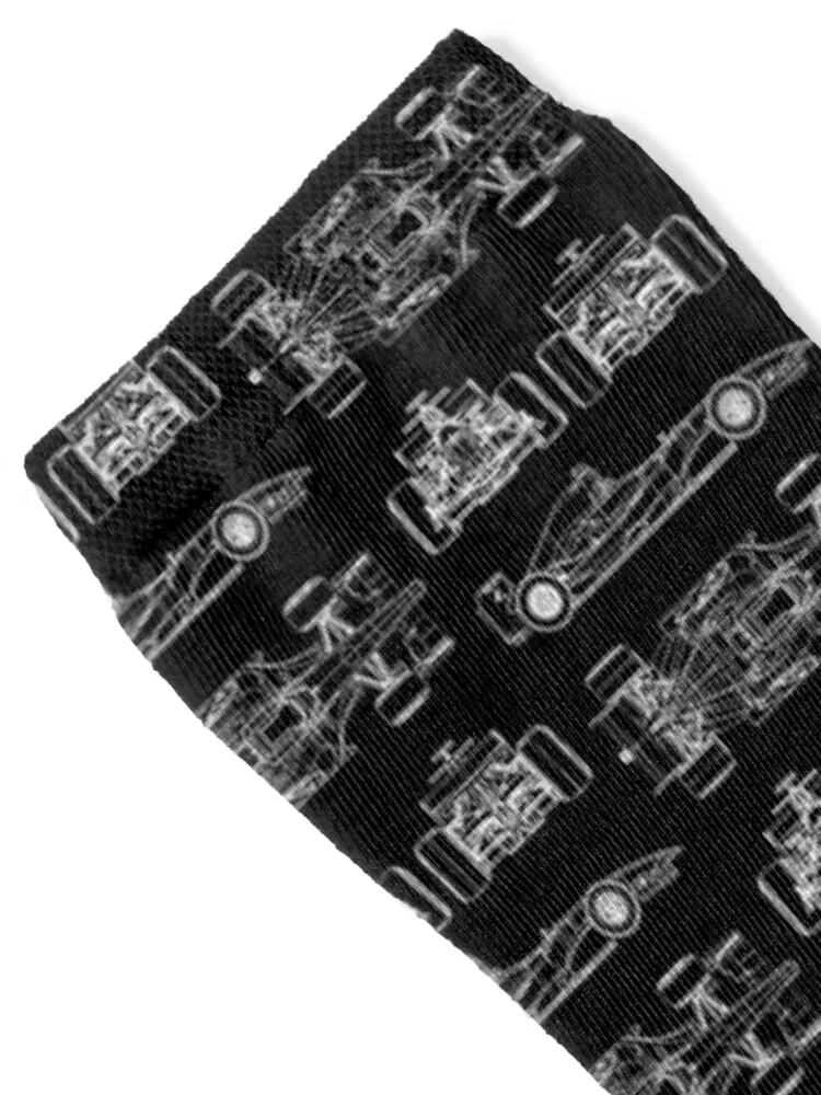 Race car blueprint project Socks man Men's gifts Socks For Girls Men's