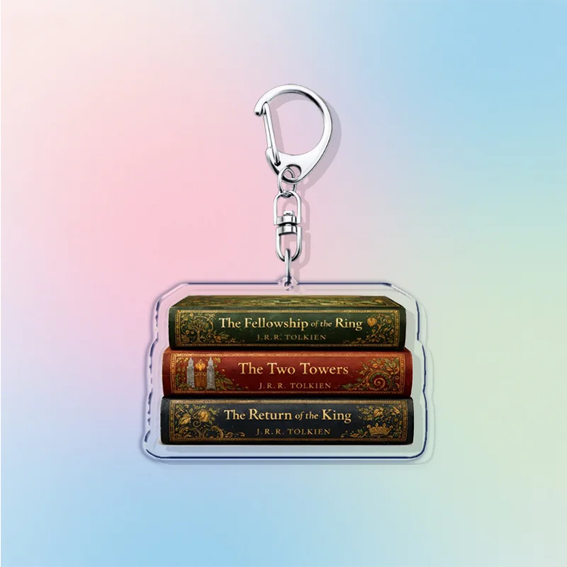 Popular Fantasy Rings Keychains Accessories Bag Charms Lotr Tolkien Gandalf Key Chain Ring Jewelry Fans Gifts view 6