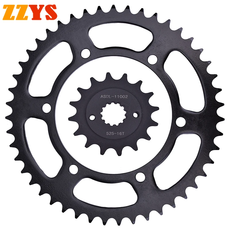 

525 16T 47T 525-16T Front Rear Sprocket Gear Staring Wheel For HONDA XL600 XL600V Transalp PD06 XL700 XL700V XL700VA XL 600 700