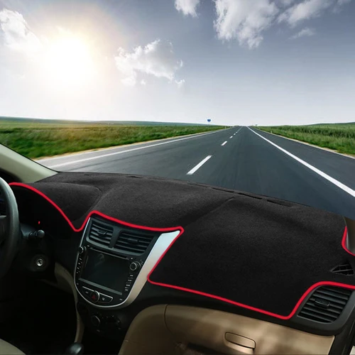 Imagen 2 del producto Para Hyundai Accent Solaris Verna RB i25 2010 2011 2012 2013 2014 2015 2016 cubierta parasol para salpicadero de coche accesorios antideslizantes