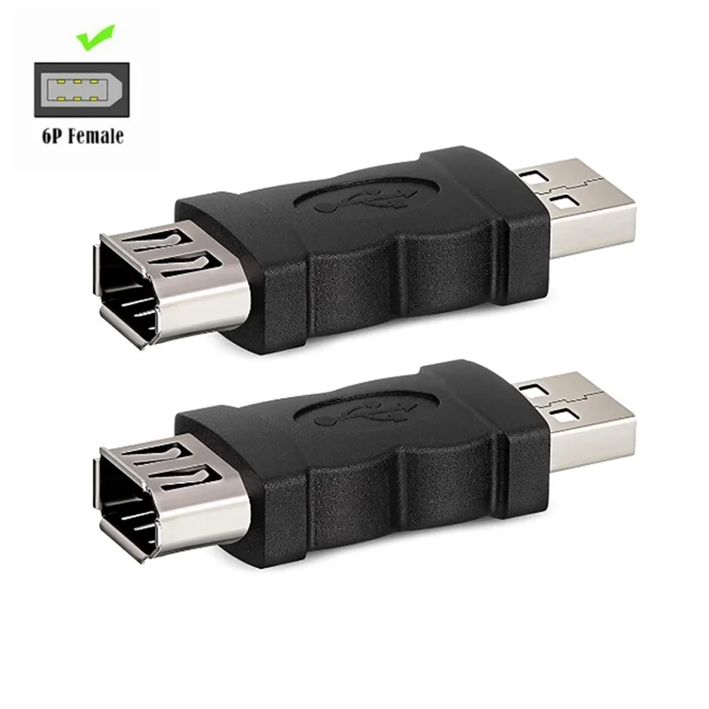 USB to 1394 6Pin Adapter USB to Firewire 6-pin female USB to 1394 adapter for Cameras, Printers, and Digital Cameras