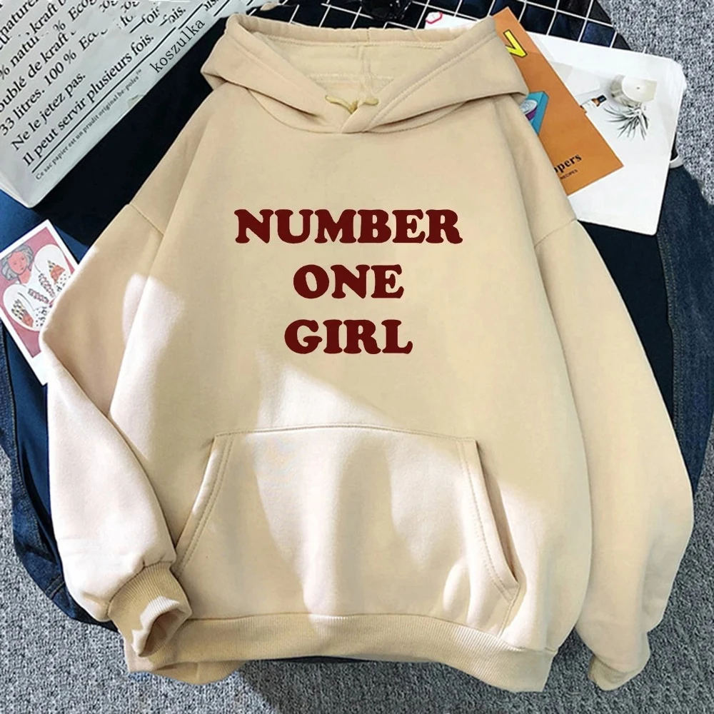 

Rosé Number One Girl Hoodie Retro Women Hoodies Kawaii Clothes Harajuku Aesthetic Autumn Winter Pullover Sweatshirt Vintage