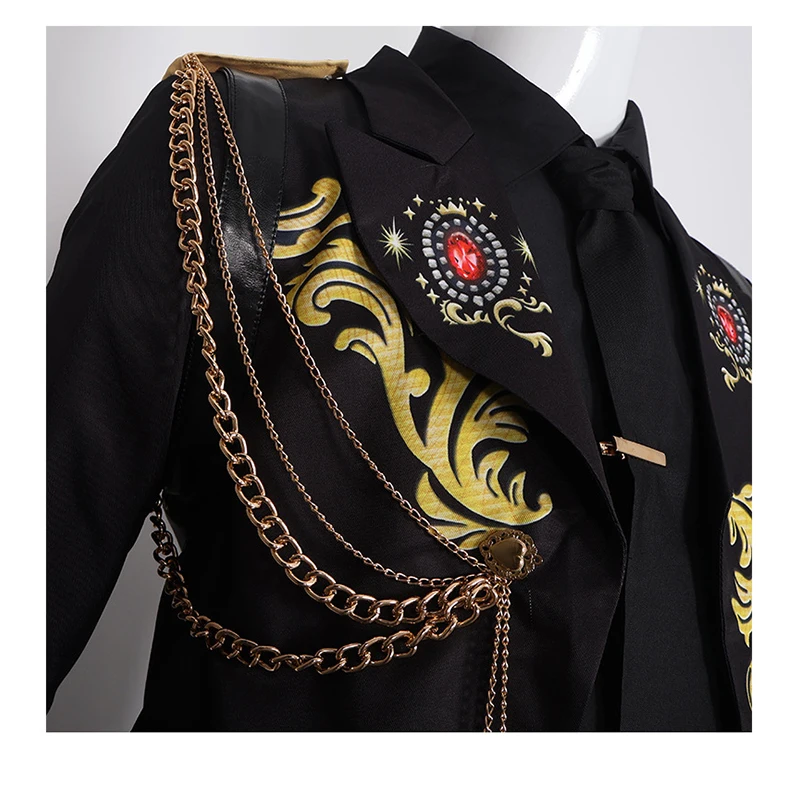 Twisted Wonderland Vil Floyd 5 주년 기념 의상 유니폼 Cos Suit 남성과 여성을위한 할로윈 코스프레 의상 맞춤형