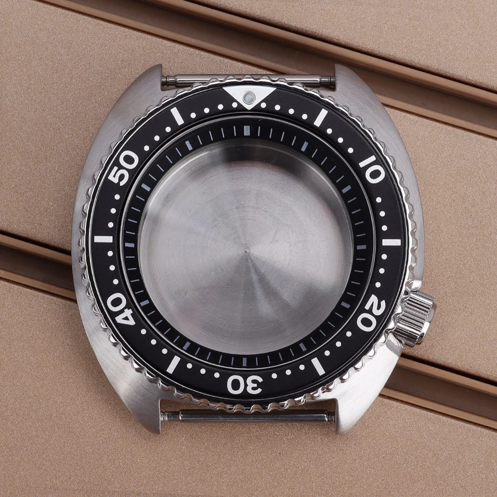 45mm Men's Watch Case With Sapphire Glass Waterproof For Mod Abalone NH35 NH36 NH34NH38 4R36 Movement 316L Stainless Steel Parts