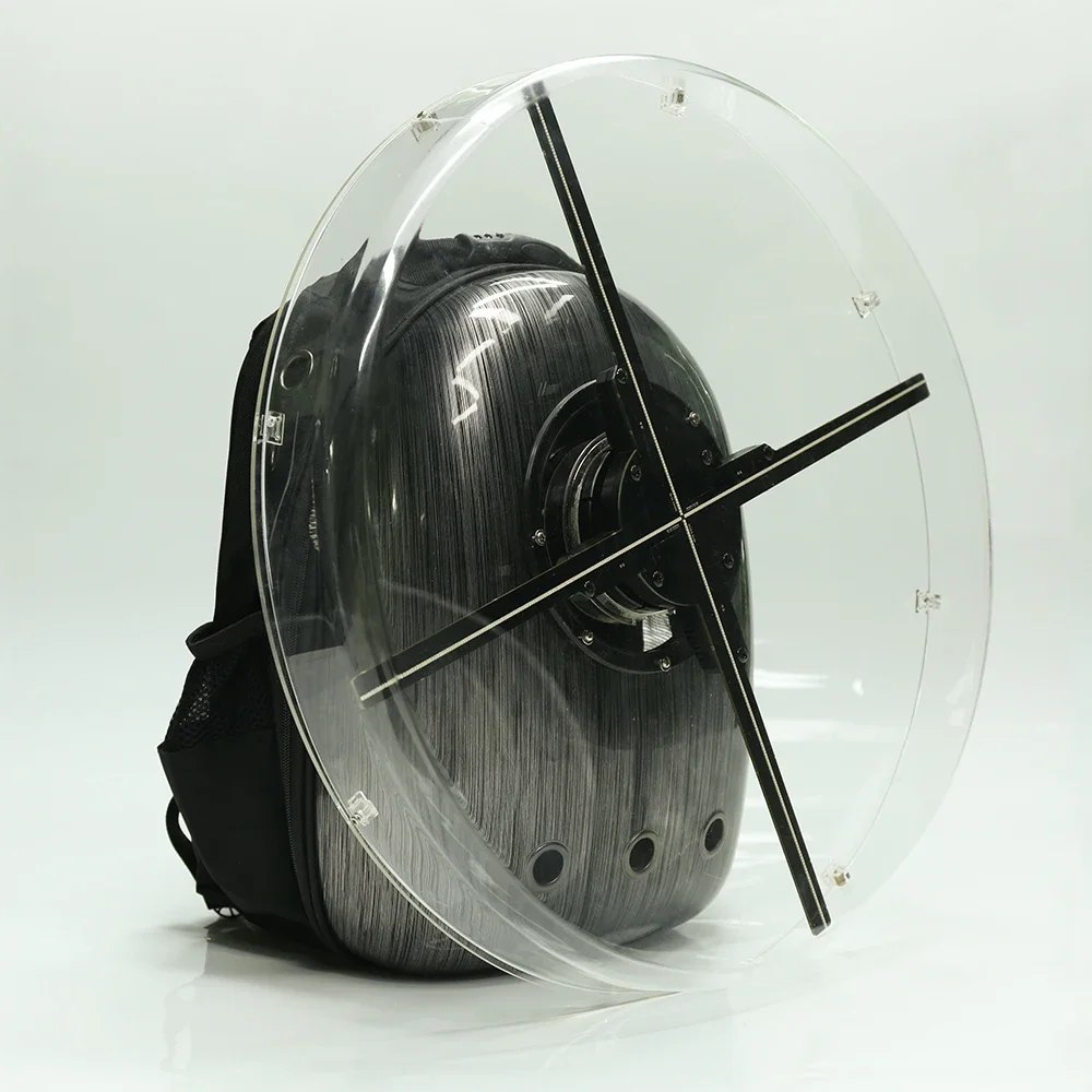 

Backpack 50cm Advertising Holographic LED 3d Hologram Fan Display