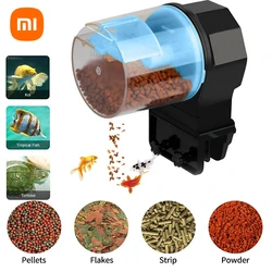 Xiaomi Portable Fish Feeder Tools Automatic Fish Timer Feeder Display digitale Home Aquarium accessori per l'alimentazione degli alimenti in plastica