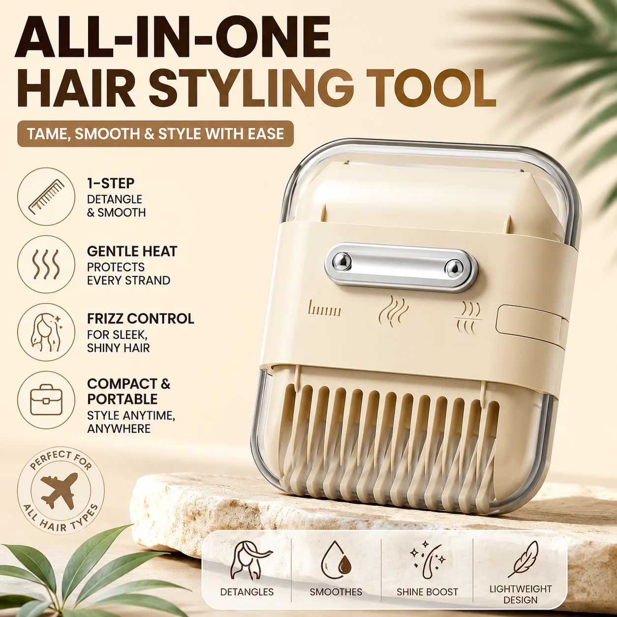 

New Multifunctional Two in One Bangs Comb for Girls with Split Hair and Special Hair Repair Tool