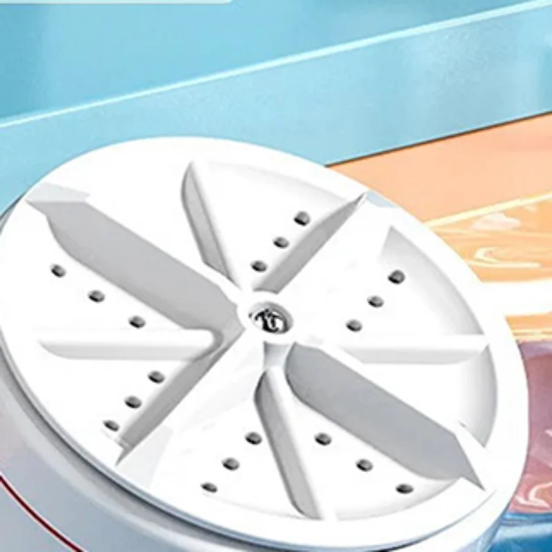 Mini Ultrasonic Turbo Washer For Home Travel Portable USB Powered Cleaning Washing Machine Underwear Socks