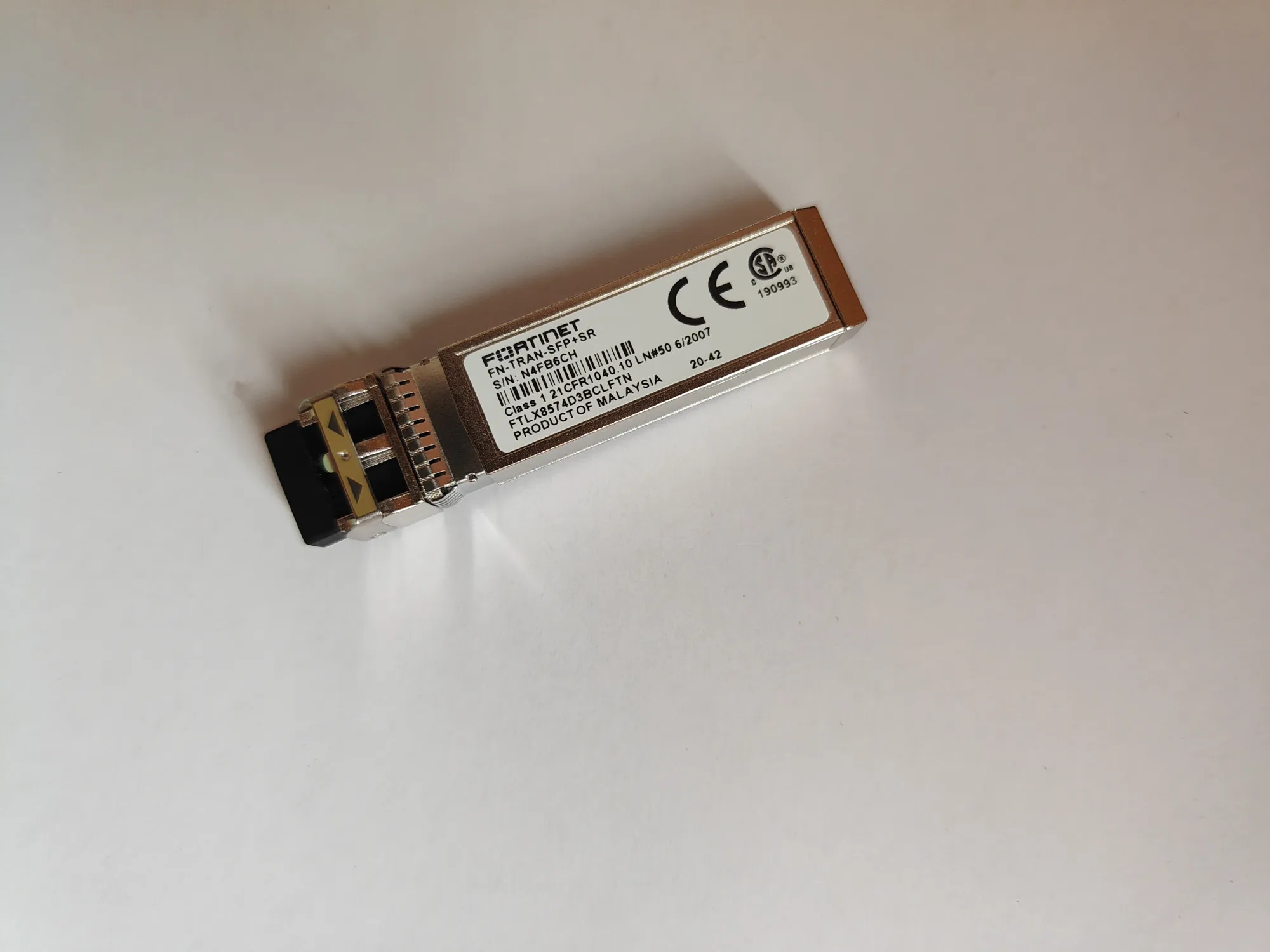 FORTINET SFP + 10G 광섬유 모듈 FN-TRAN-SFP + SR FTLX8574D3BCLFTN 850NM 10G 네트워크 어댑터