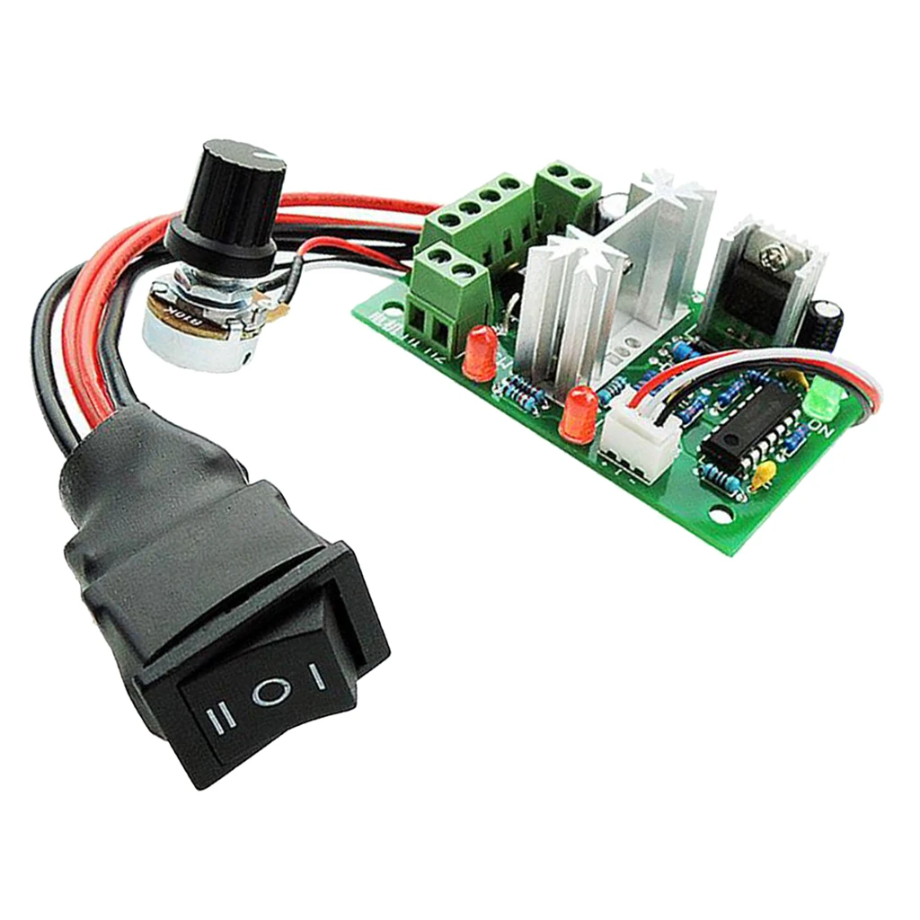 1pc 6V 12V 24V 30V 10A 200W DC Motor Controller PWM Reversible CW CCW