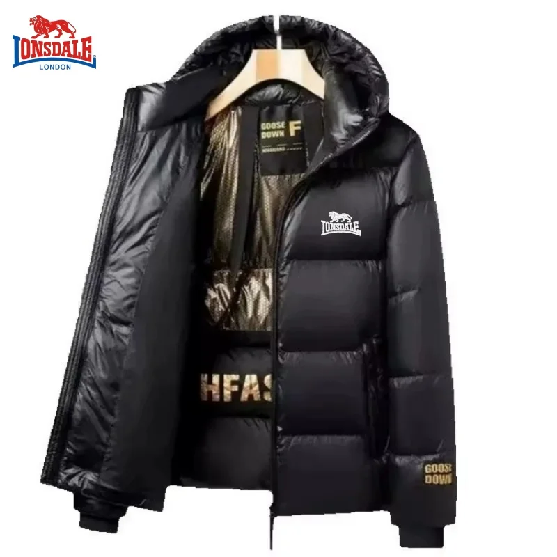 

Мужская высококачественная хлопковая куртка с капюшоном на осень и зиму, новый модный и повседневный теплый и морозостойкий универсальный топ.