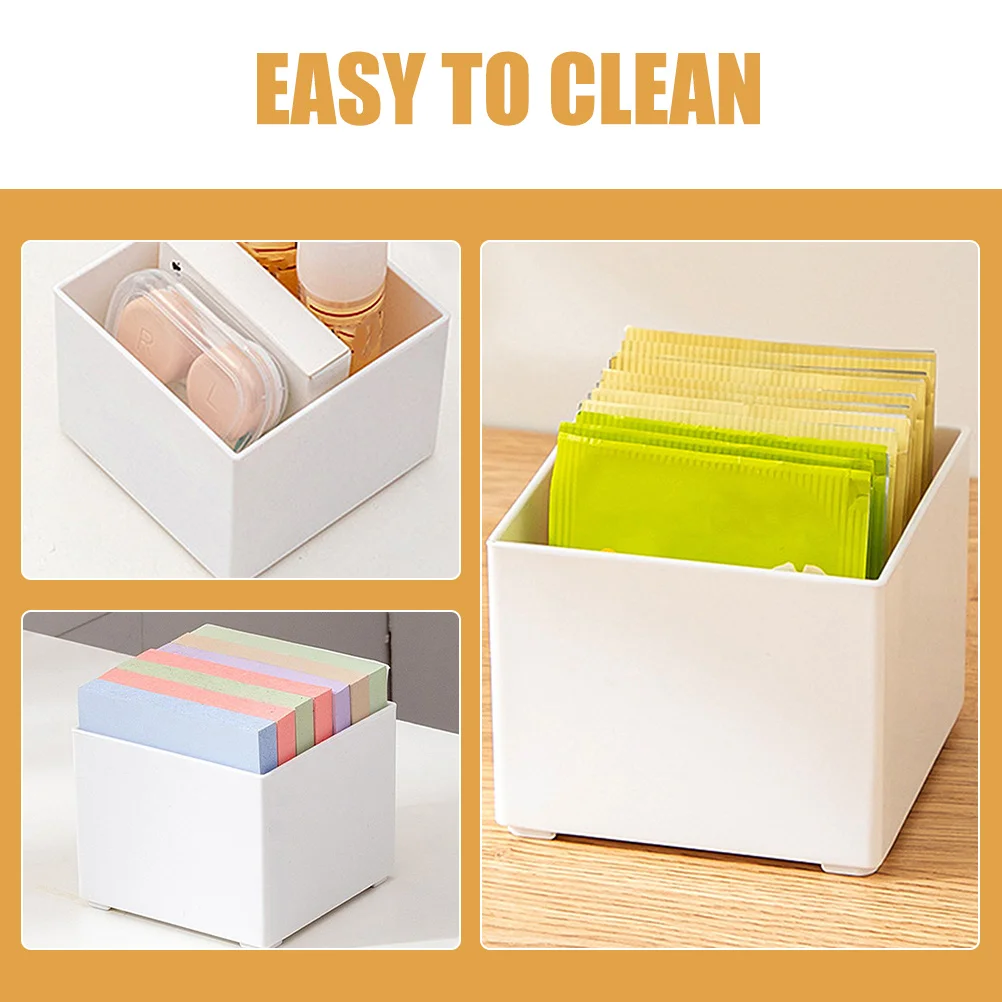 2 قطعة حامل المفكرة البلاستيكية سطح المكتب مذكرة المنظم اللوازم المكتبية صندوق تخزين حامل ورق الملاحظات متعدد الوظائف #6