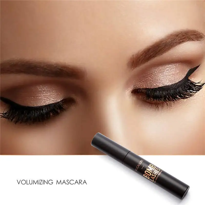 3D Silk Fiber Waterproof Black Mascara Natural Long-wearing Lengthening Eyelashes Extension Tools Makeup Cosmetics