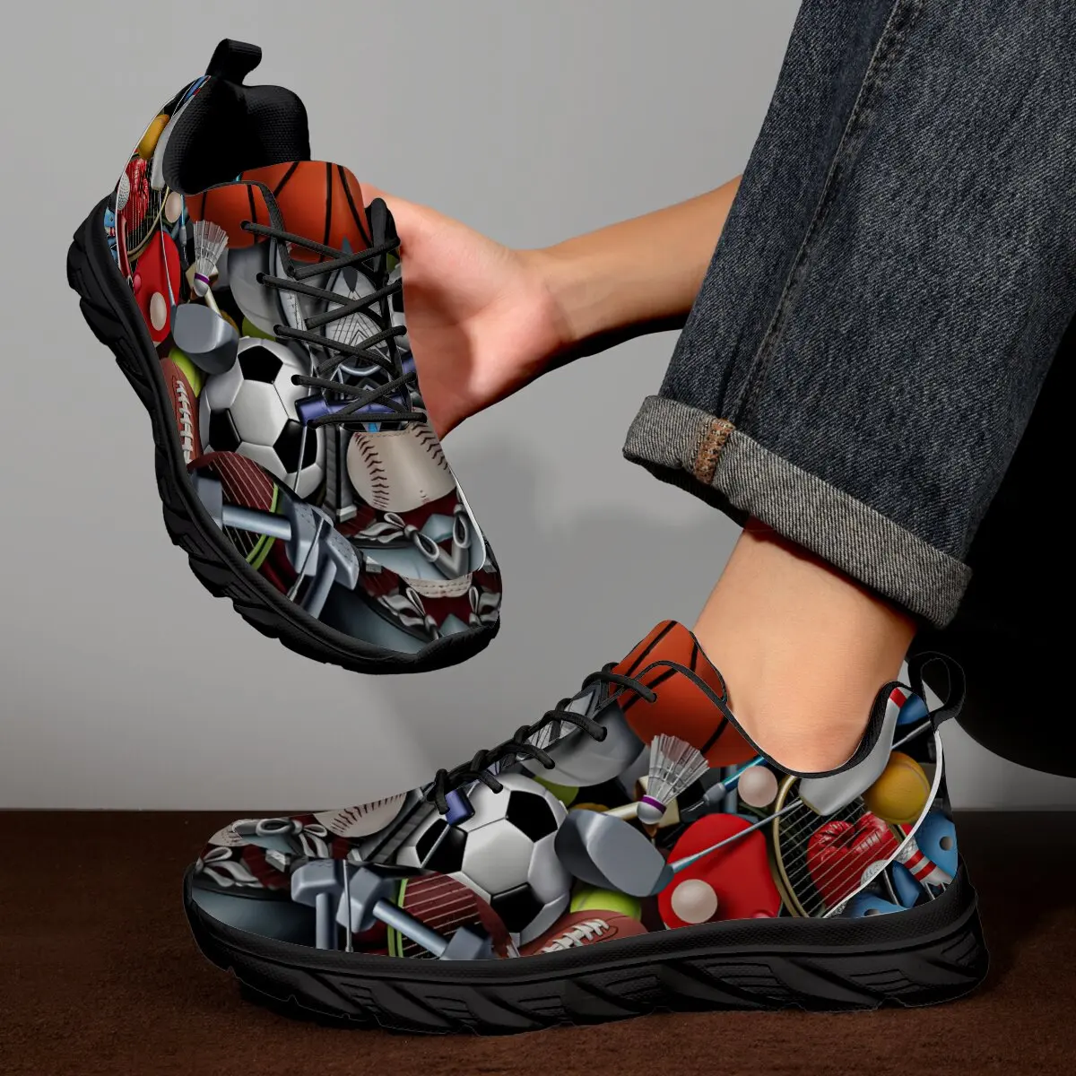 أحذية رجالية عصرية لعيد الميلاد أحذية رياضية كاجوال أحذية رجالي للجري أحذية تدريب للمشي في الهواء الطلق أحذية رياضية مسطحة للرجال