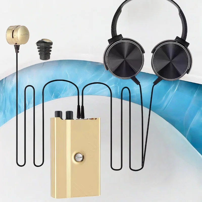 엔지니어용 누수 및 오일 누출 감지 DIY F999R 벽 마이크 음성 감지기 고강도 오디오 청취기