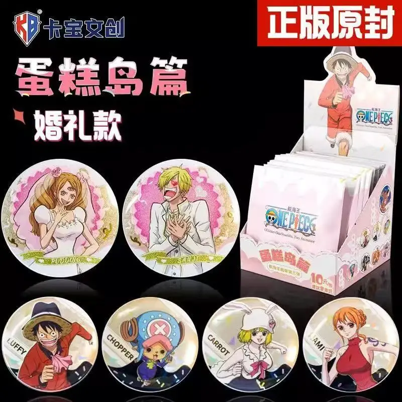 

KABAO Original One Piece Cake Island Badge Brooch One Piece Luffy Anime Backpack Hobby Gift Toy