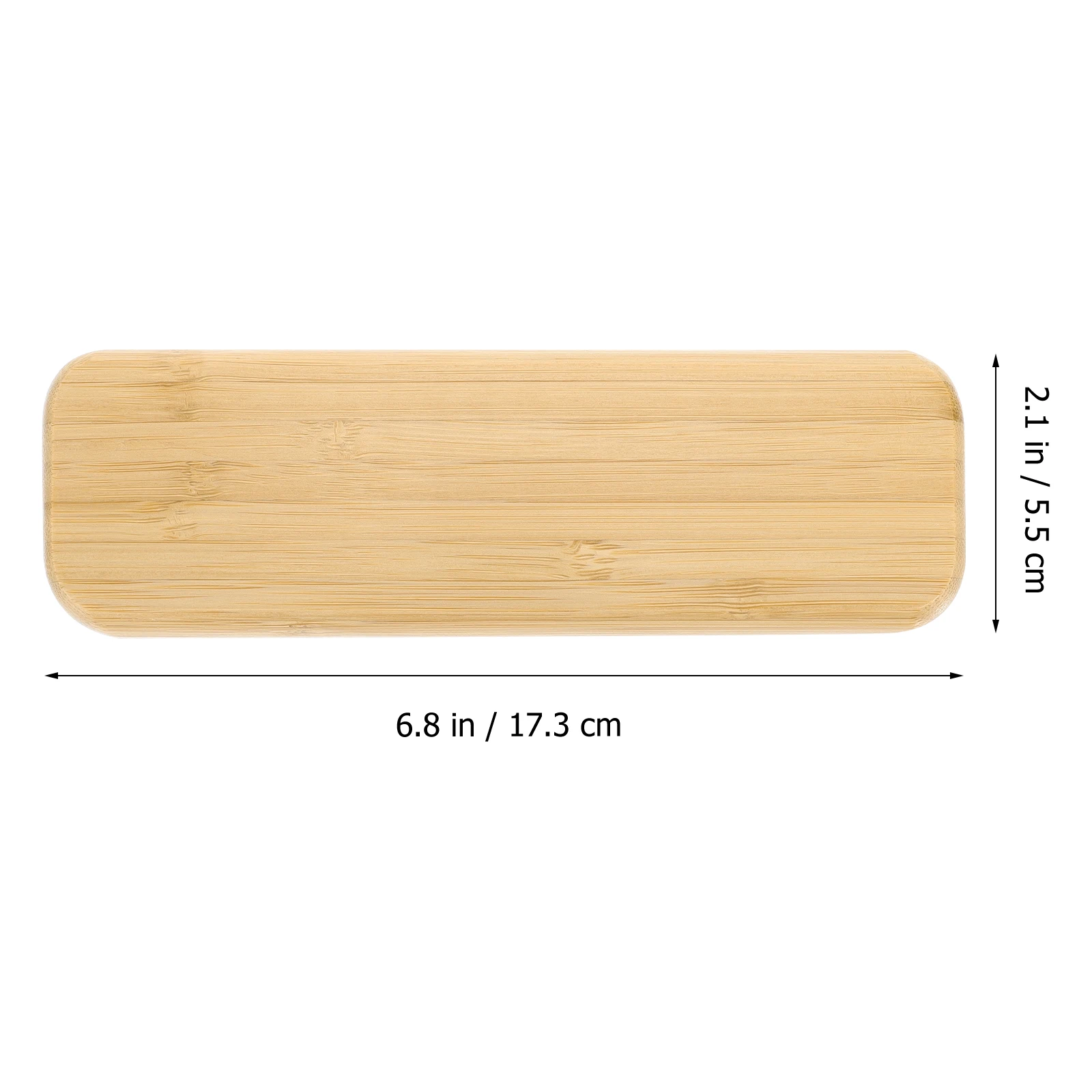 

1pc Wooden Pen Box Natural Style Stationery Organizer Travel Pencil Case Storage Gift Box Compact Size Office Supplies