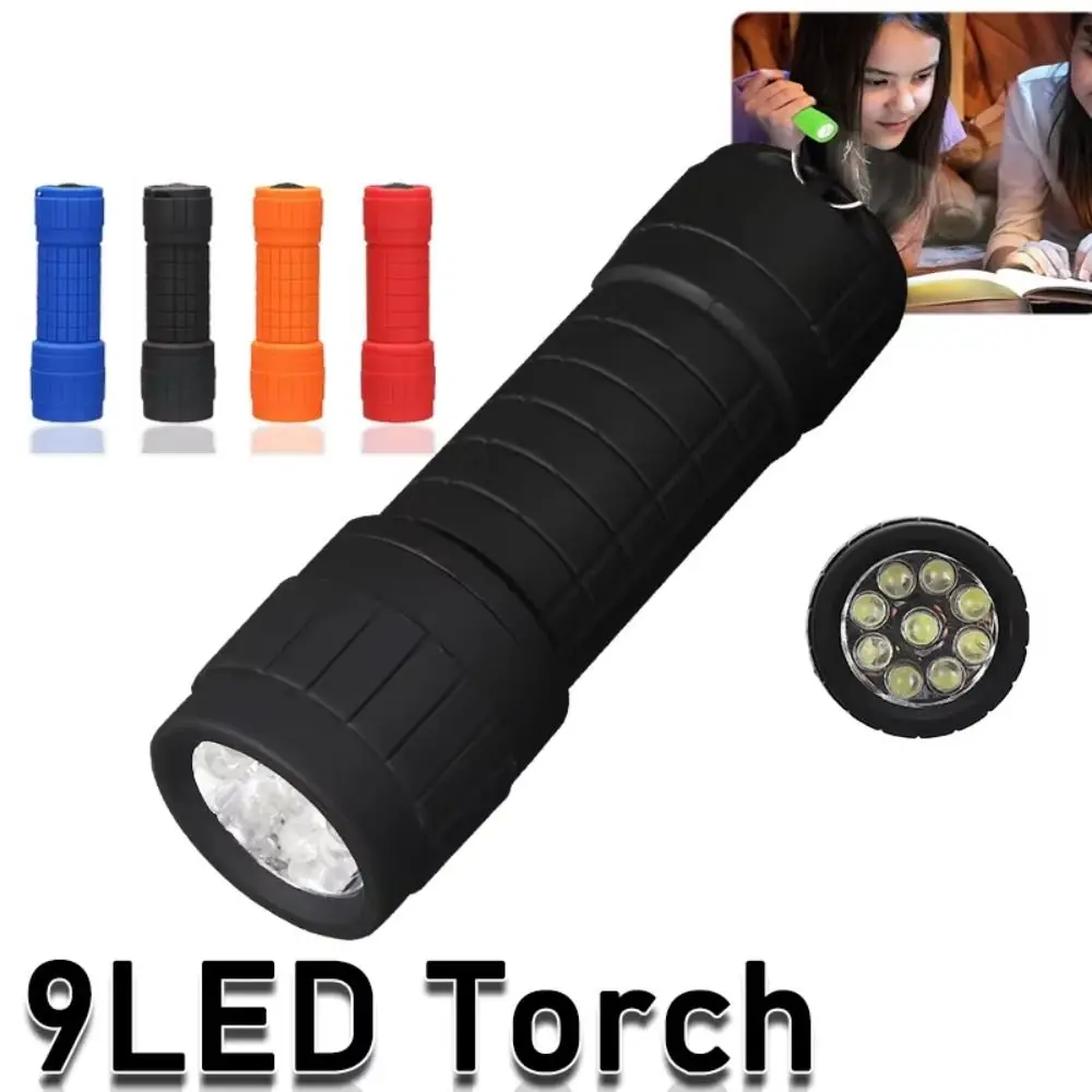 Portable Mini LED Flashlight Drop-proof Plastic Handheld Flashlight Multipurpose High Brightness Outdoor Camping Flashlight