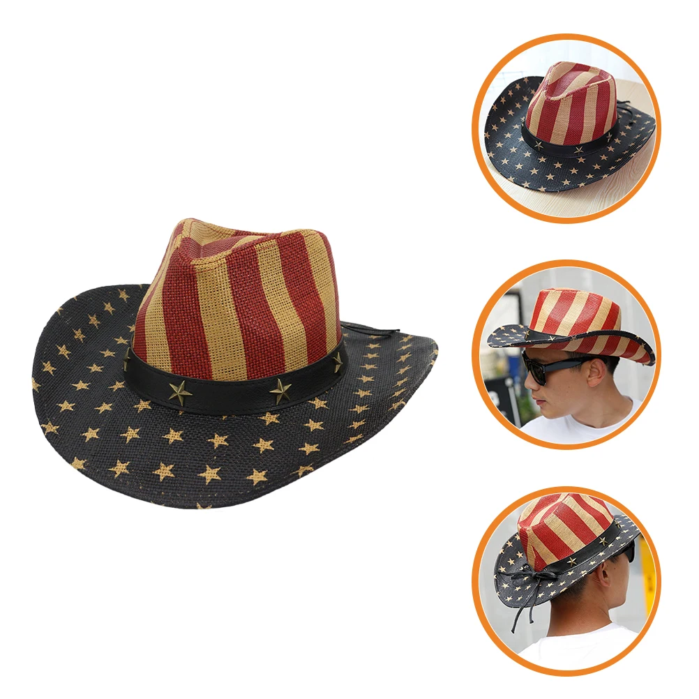 chapeu-de-cowboy-chapeu-de-sol-de-palha-bandeira-americana-patriotica-chapeus-decorativos-vintage-ocidental-eua-cowgirl-multi-funcional-tamanho-unico-serve-para-a-maioria
