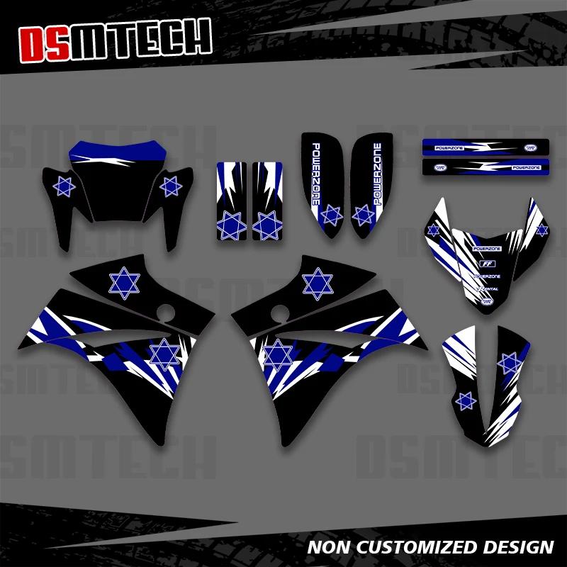 

DSMTECH Full Graphics Decals Stickers Motorcycle Background Custom Number Name For YAMAHA XT660R XT 660R XTR 660