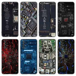 Motherboard Circuit Board Phone Case For Samsung A21 A30 A50 A52 S A13 A22 A32 4G A33 A53 A73 5G A12 A23 A31 A51 A70 A71 A72