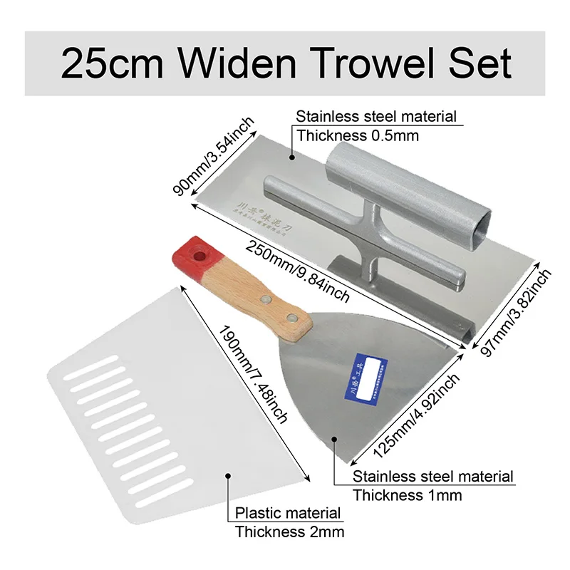 3 قطعة المعجون كشط أداة مجموعة 20 سنتيمتر 25 سنتيمتر 28 سنتيمتر الفولاذ المقاوم للصدأ التلقيح مجرفة 5 بوصة سكينة معجون 19 سنتيمتر مكشطة بلاستيكية للبناء