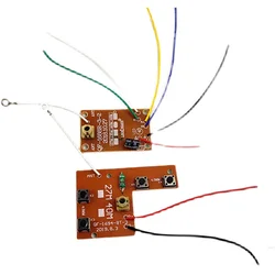 4CH RC telecomando 27MHz circuito PCB trasmettitore e scheda ricevitore con sistema Radio Antenna per camion auto giocattolo P31B