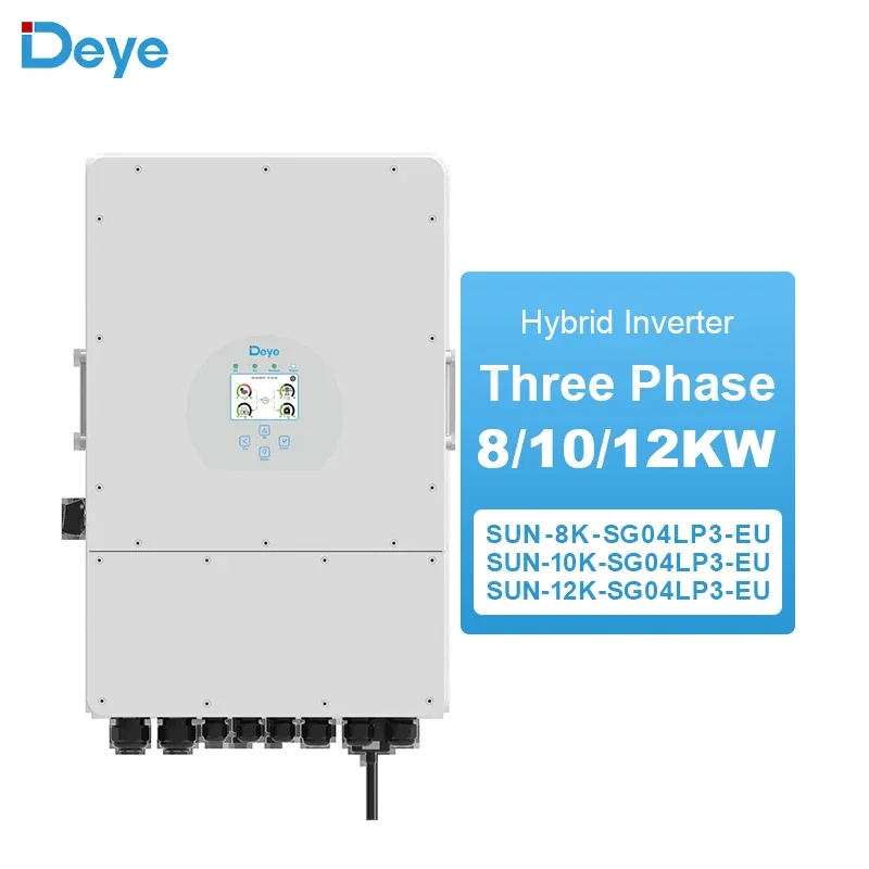 Deye Inverter 220V 380V Three Phase 5KW 6KW 8KW 10KW 12KW Hybrid Solar Inverters