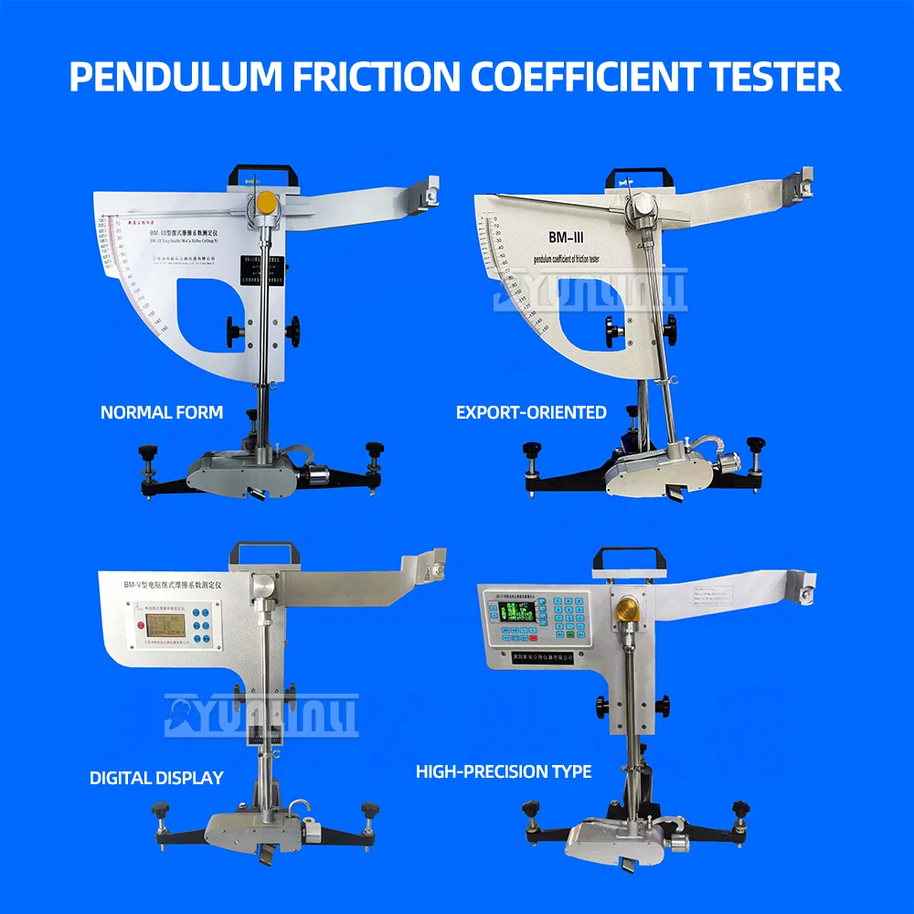 BM-III pendulum tester tile floor pointer pavement friction tester digital pendulum friction coefficient tester