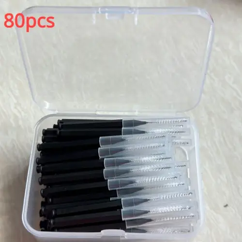30/80/150/160Pcs I-type push pull interdental brush 0.6-1.5Mm Cleaning Between Teeth Oral Care Orthodontic I Shape Tooth Floss - Image 21