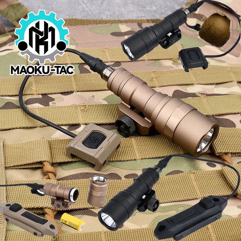 

Softair M300 M600 M300C M600U SF Tactical Airsoft Flashlight Fit 20mm Rail With MLOK KEYMOD Mount Offset Base Weapon Gun Light