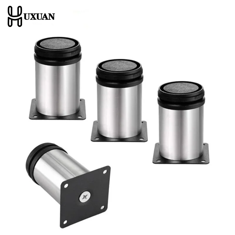 

4PCS Corrosion Resistant Stainless Steel Furniture Legs for Bed Sofa Table and Cabinet