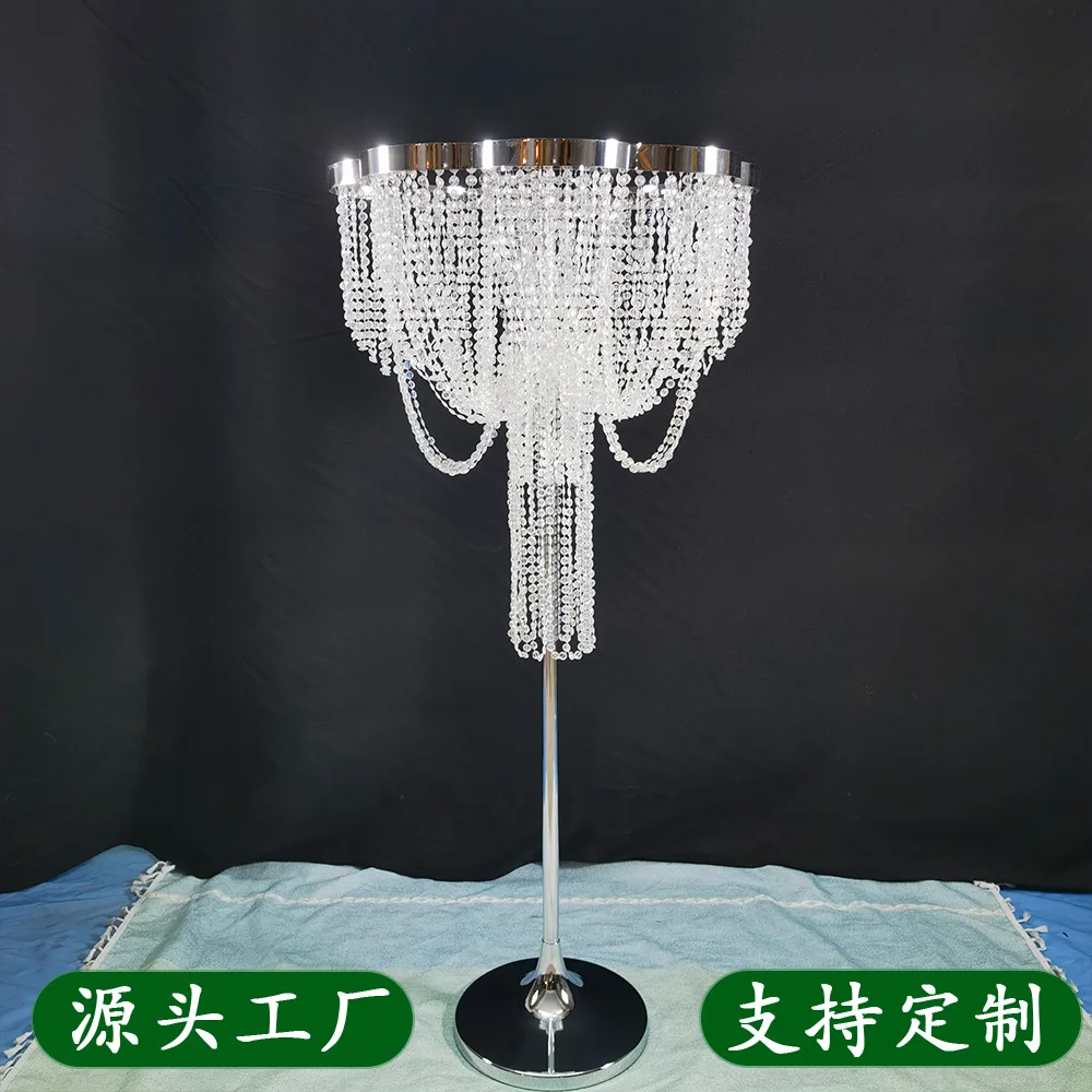 New wedding props acrylic crystal bead curtain road guide window stage wedding venue decoration flower utensils