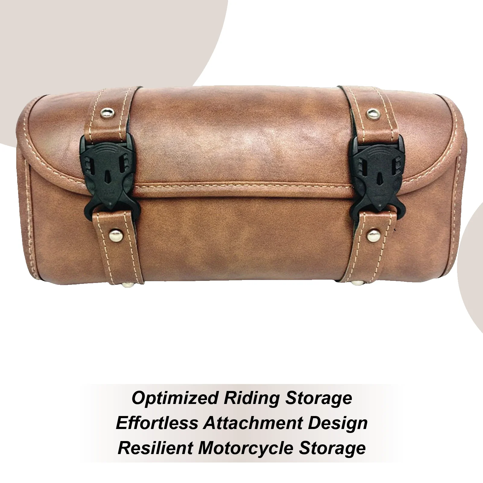 

Motorcycle Bags For Back Seat Motorcycle Storage Bag Saddle Pouch Tool Storage Waterproof Leather Organizer For Electric Scooter