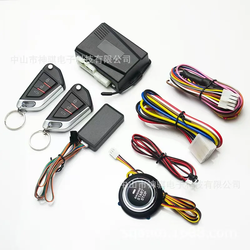 

New Car Alarm System with Engine Start/Stop Auto Switches Button with Bluetooth Mobile APP Control for 12V vehicle