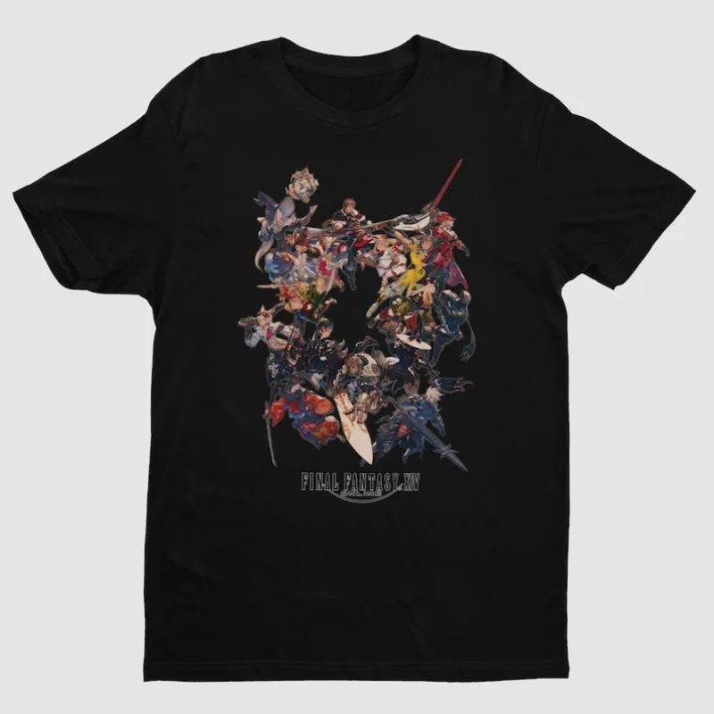 00012593#A-Final Fantasy XIV Online All Jobs Key Art Premium Unisex T-shirt | Tanks Healers DPS, Gifts for Him, Her, Final Fanta