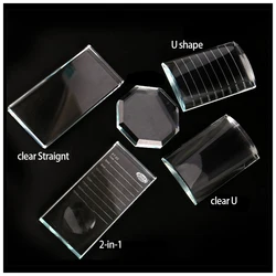 Crystal Lash Pallet Eyelash Extension Supplies False Eyelashes Palette Stand Glass U Curved Straight Stand Adhesive Glue Holder