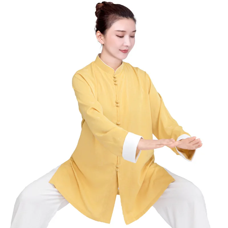 Chinese Martial Arts Performance Tai Uniform Gong fu Wushu Suit Taiji Clothing  Women's  Eight-Section Brocade view 4
