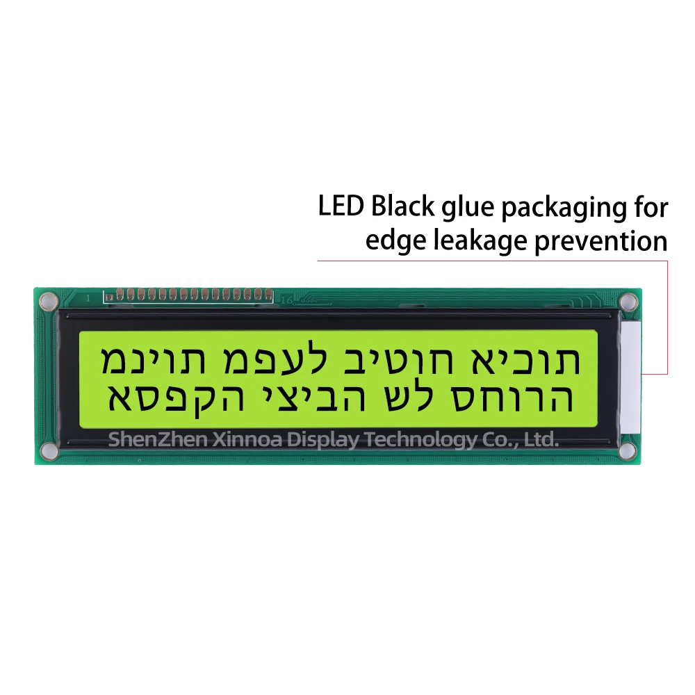 ST7066U Controller 2.6-Inch Multi Language Font Library Orange Light Black Letters Hebrew 2002B Character Display Screen