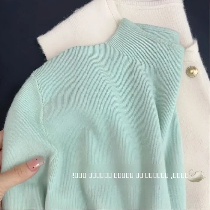 

Warm een Bean Knitted Sweater High Ne Long Sve Slim Fit Base Layer Top for Autumn Winter Commute Sle Color