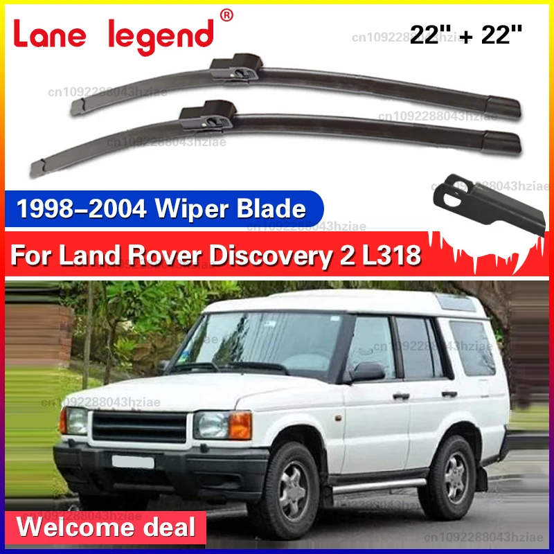 Scheibenwischer vorne Wischerblätter für LAND ROVER DISCOVERY 2 L318 1998–2004 Windschutzscheibe Windschutzscheibe Fenster Regenbürsten 22"+22"