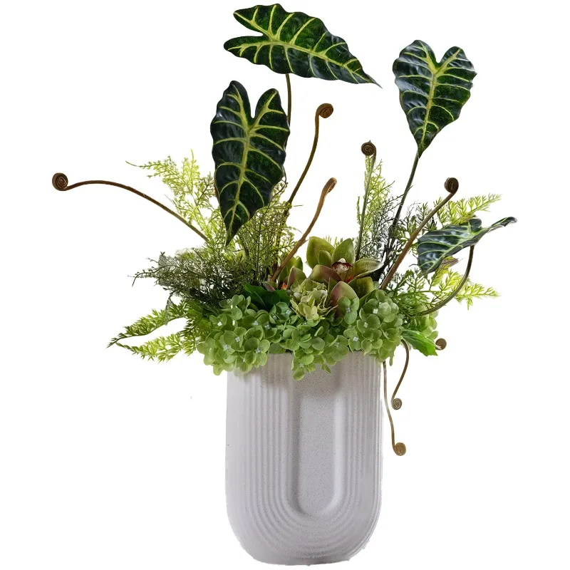 

Advanced Simulation Flower Arrangement Decorative Ornament Living Room Decorative Plastic Floral Arrangement